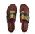 ONLY SIZE 9 AVAILABLE. Genuine Python, Gold & Black Flat Thong Sandals