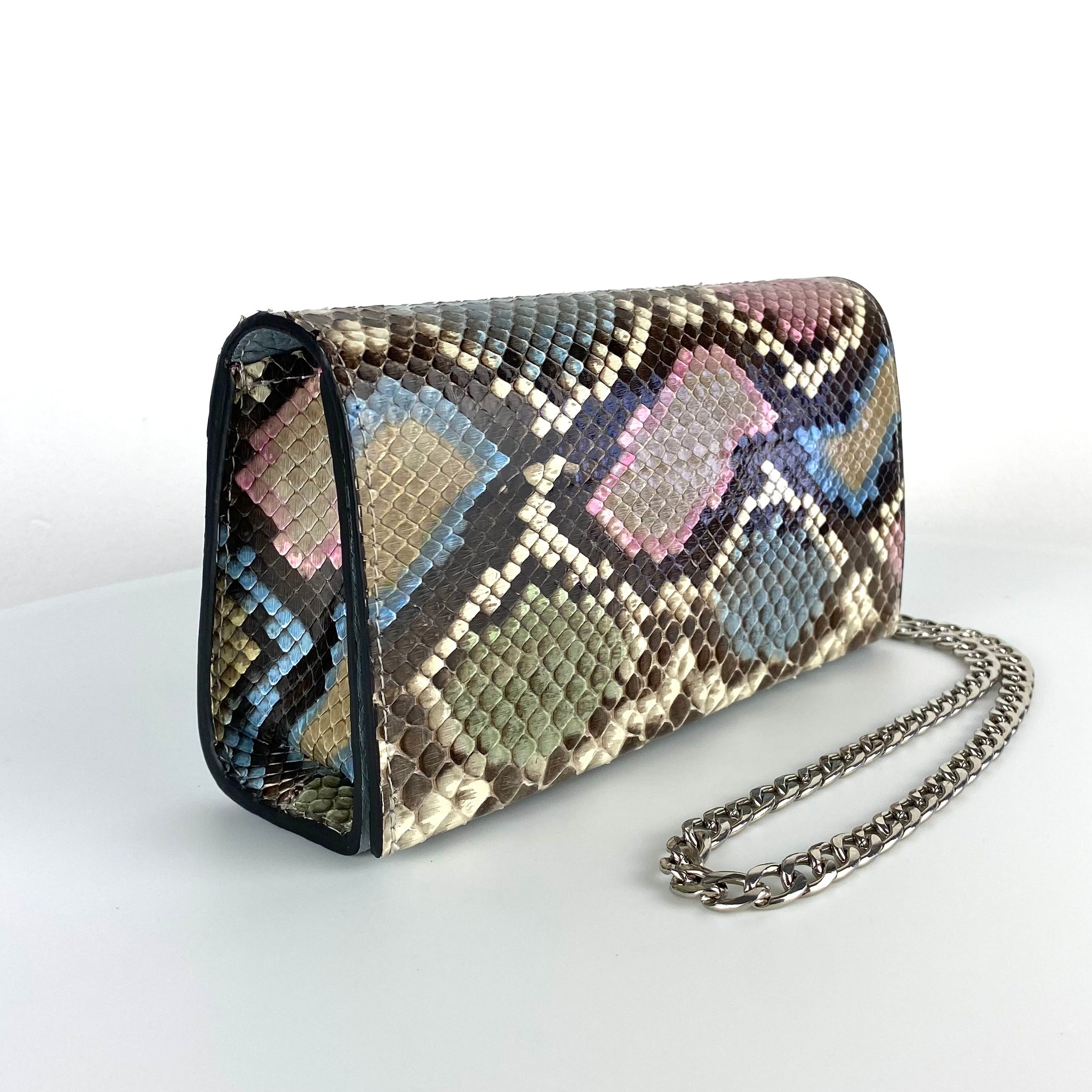 Amazon.com: Genuine Python Crossbody Top Handle Evening Women Leather Bag :  Handmade Products
